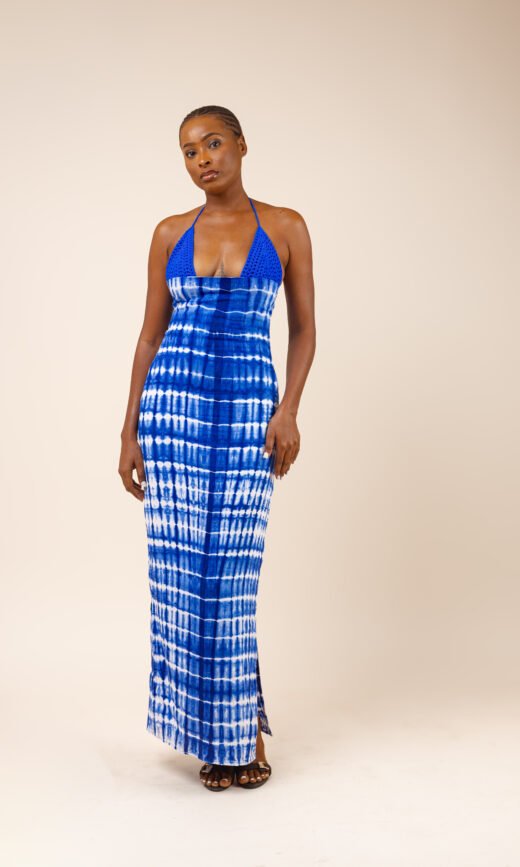 VANESSA DRESS- BLUE